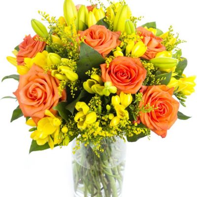 Fortnightly Flower Delivery – oranges and yellow