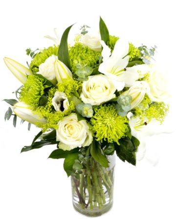 Whites Creams & Lime Greens Bouquet
