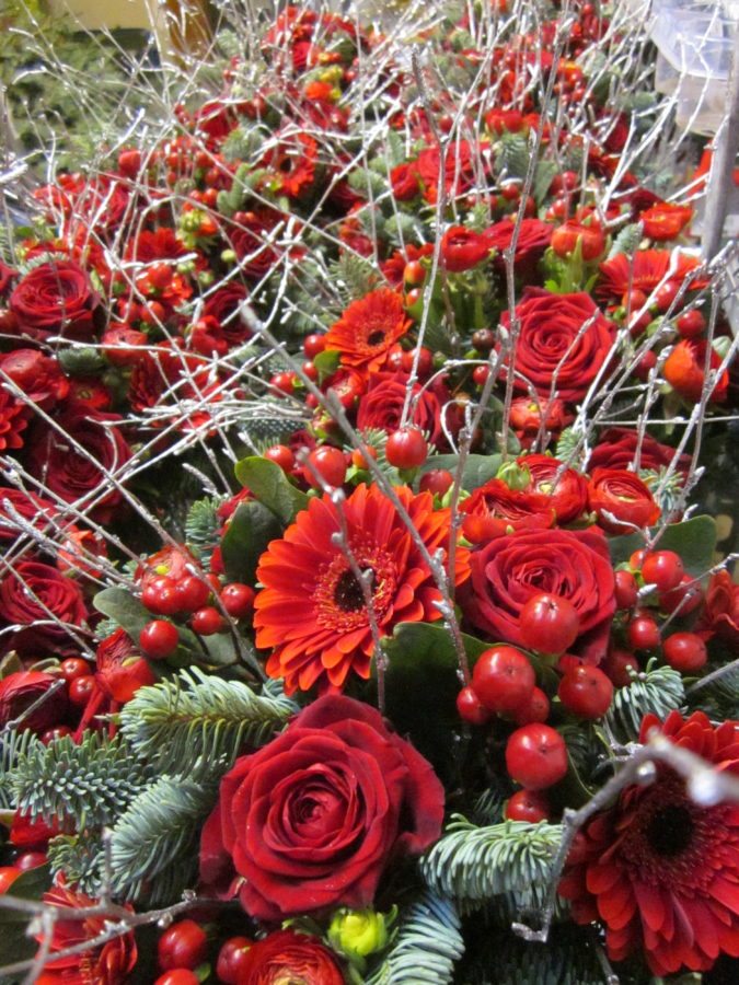 Christmas Arrangement Flowers by Flourish