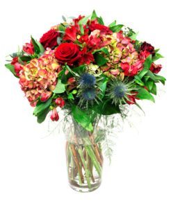 Red Hydrangea Bouquet