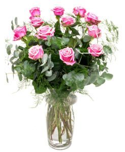 Roses & Foliage - Pink