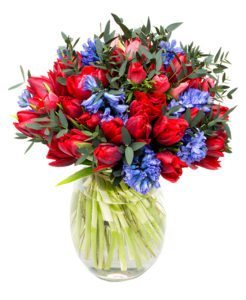Spring Bouquet - Blues & Reds
