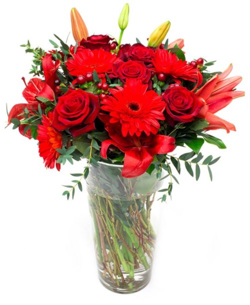 Valentines Day Bouquet, Valentines Day Flowers, Red Roses