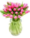 Weekly Flower Delivery – Pink Tulips for the Home or Office