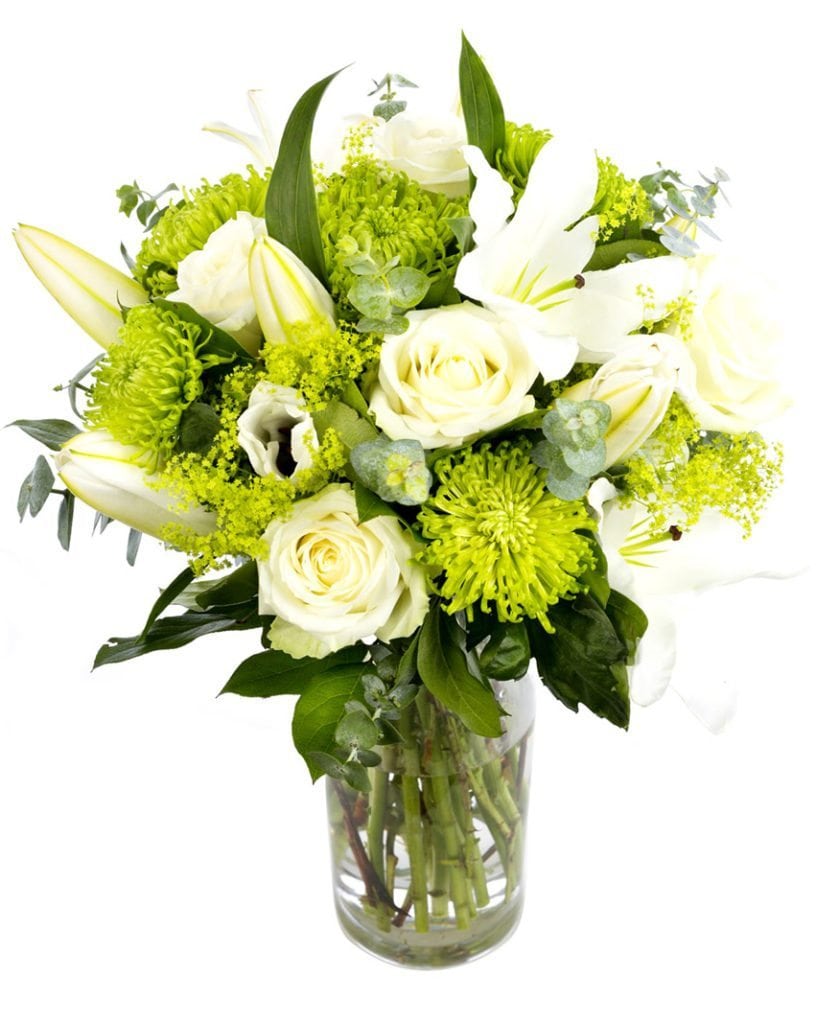 Mixed Subscription Flowers - Whites, Lime Greens & Creams