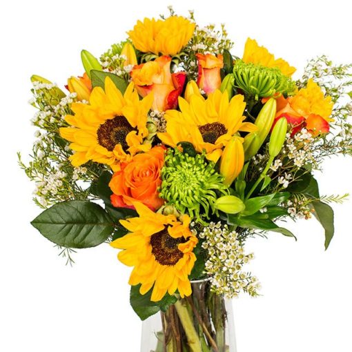 Sunflowers & Orange Lilies Bouquet