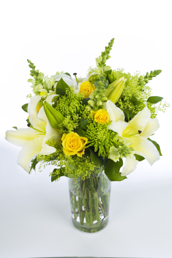 Roses & Lilies Bouquet - Yellows & Creams